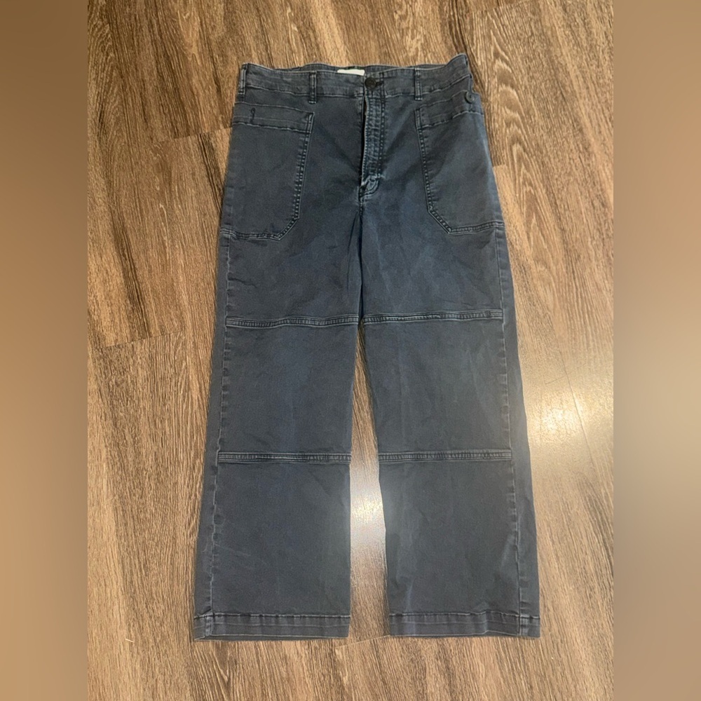 FRAME Charcoal Oversized Utility Pant Size 32